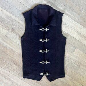 Vintage Lip Service Firemans Clasp Tank Bondage Shirt Black Womans S/M